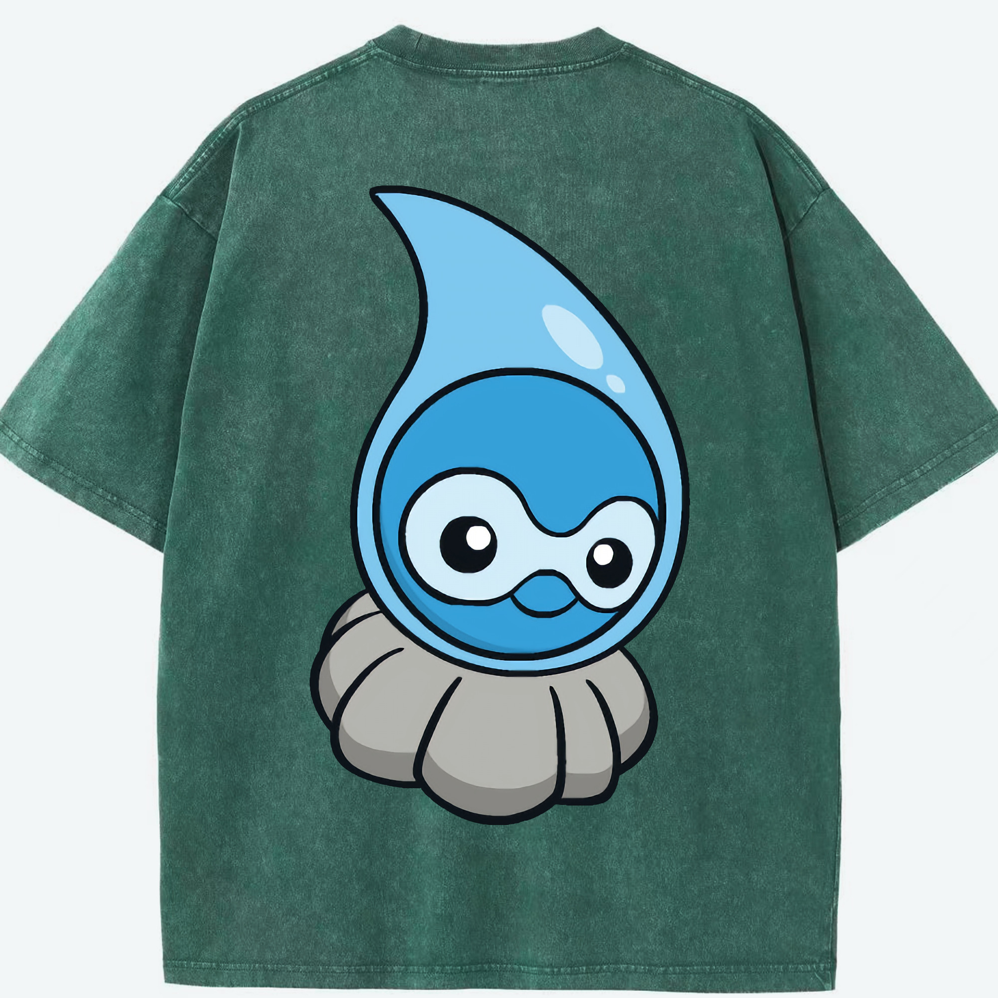 （画像用） ポケットモンスター Pokémon 綿100% ヴィンテージ風 半袖Tシャツ（背面プリント）